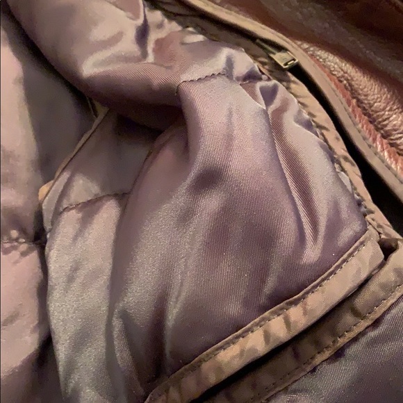 Leather Bomber Style Jacket - Picture 7 of 16